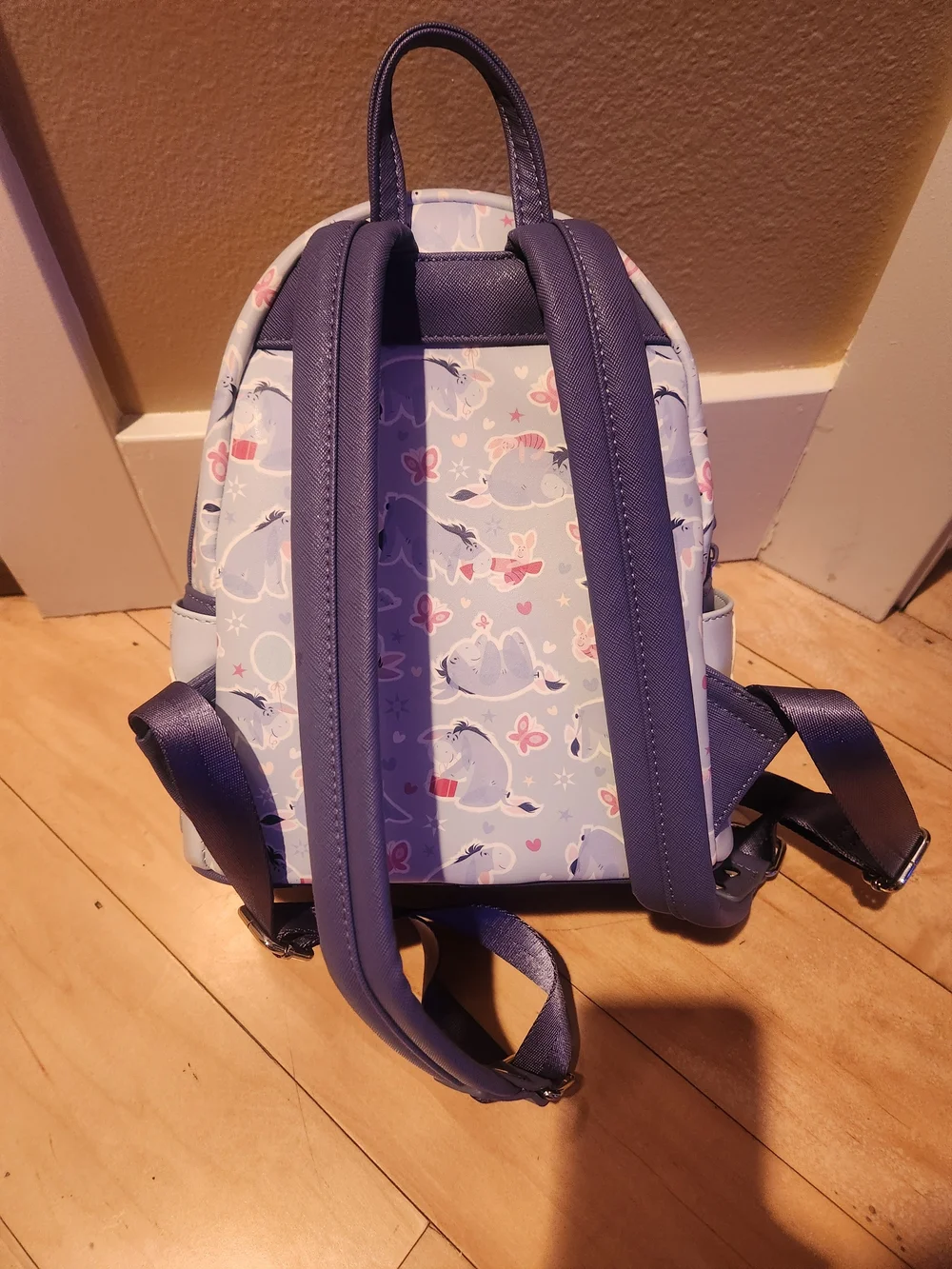 Loungefly Eeyore & Piglet Mini Backpack - Light Purple/Navy
